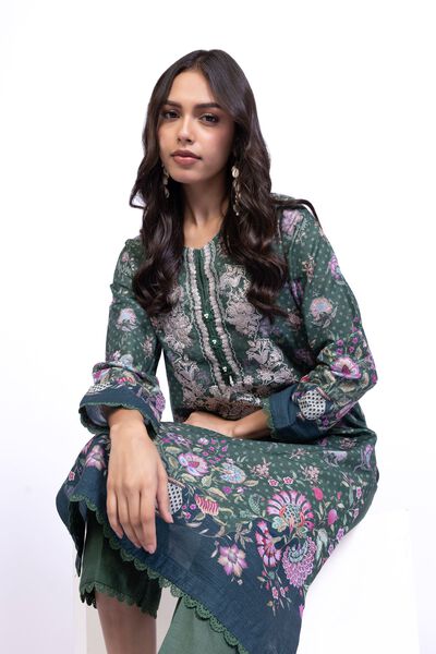 Embroidered | Textured Cotton | Kurta | GBP 12.50