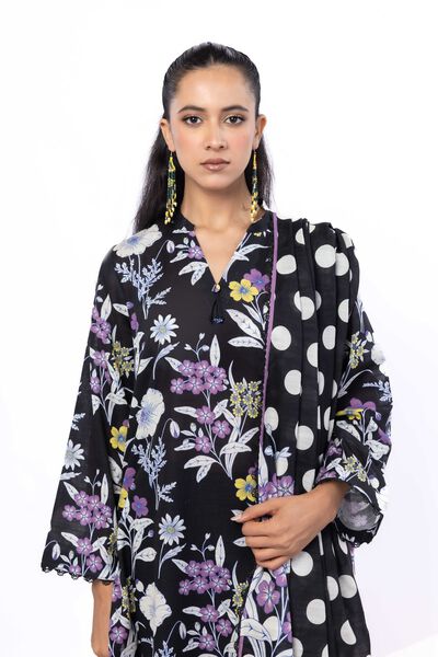 Printed | Textured Cotton | Tailored 3 Piece | GBP 40.00