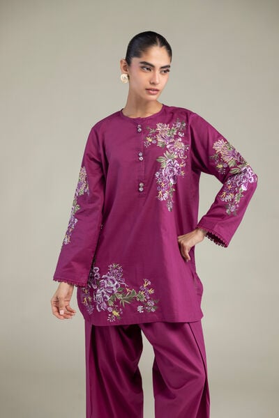 Embroidered | Cambric | Short Cambric Kurta | GBP 35.00