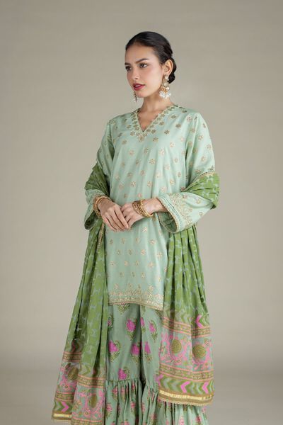 Embroidered | Raw Silk | Kurta | GBP 55.00