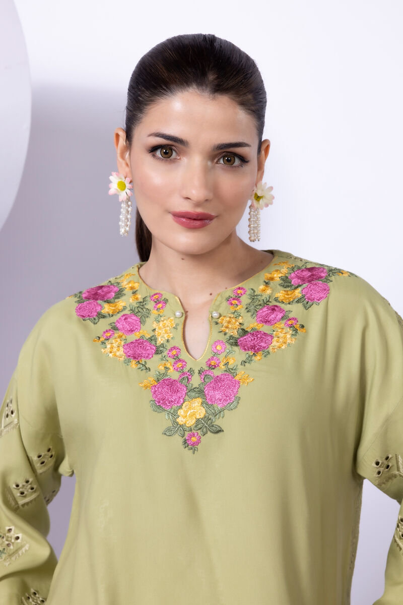 Embroidered | Viscose Oak Silk | Kurta | GBP 50.00