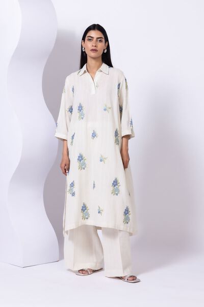 Embroidered | Leno | Kurta | GBP 15.00
