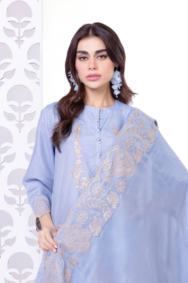 Embroidered | Cotton Net | Dupatta | GBP 9.00