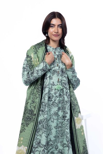 Printed | Light Khaddar | Tailored 3 Piece | GBP 40.00