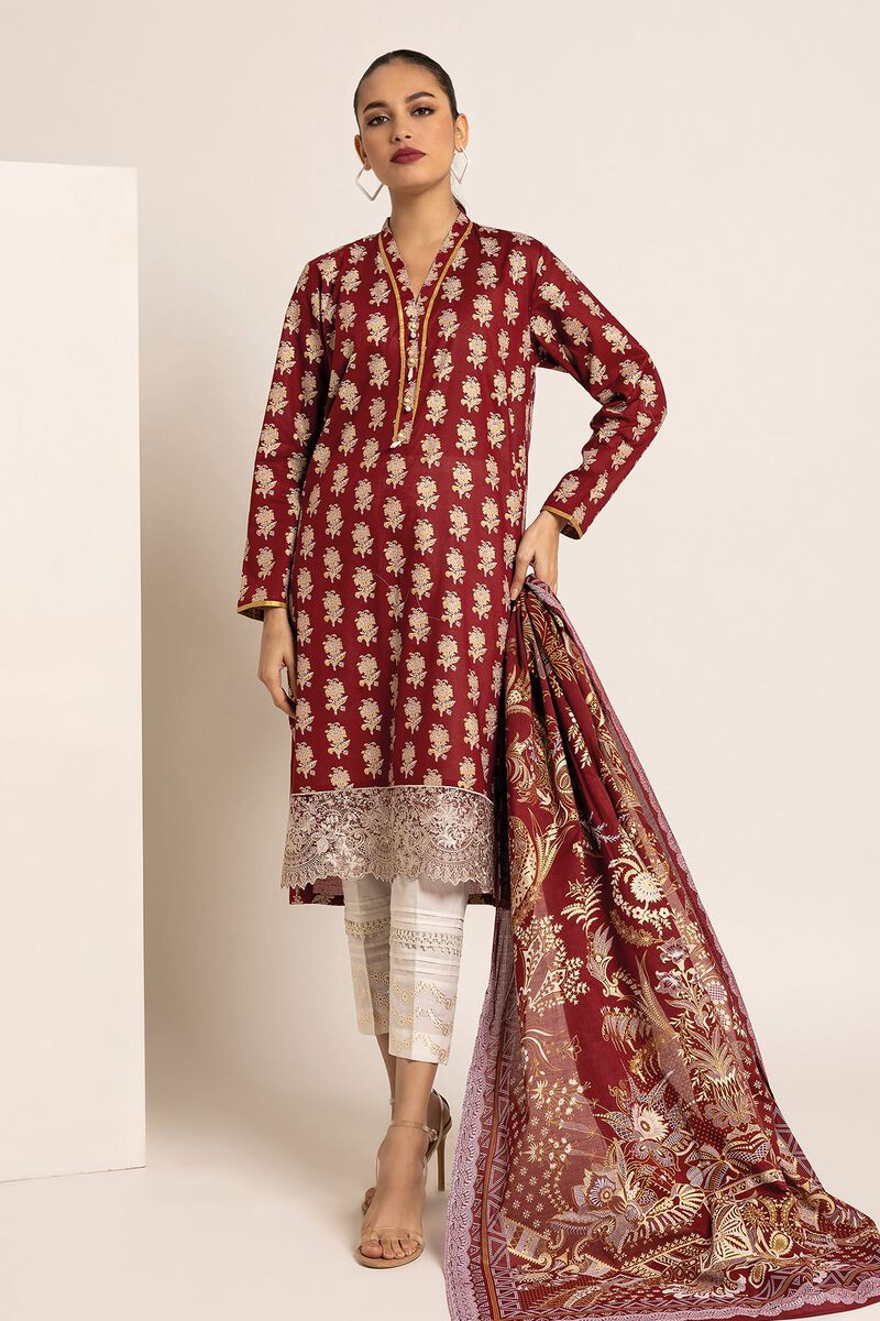 Lawn | Embroidered | Fabrics 2 Piece | Top Dupatta | null