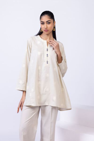 Embroidered | Crosshatch Poplin | Kurta | GBP 12.50