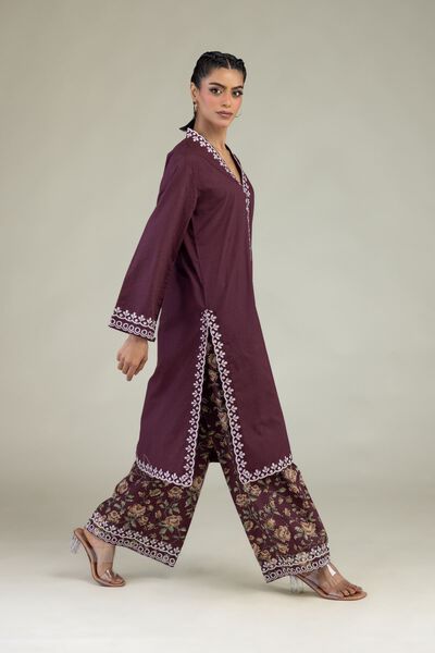 Embroidered | Cotton Dobby | Floral Cotton Pants | GBP 15.00