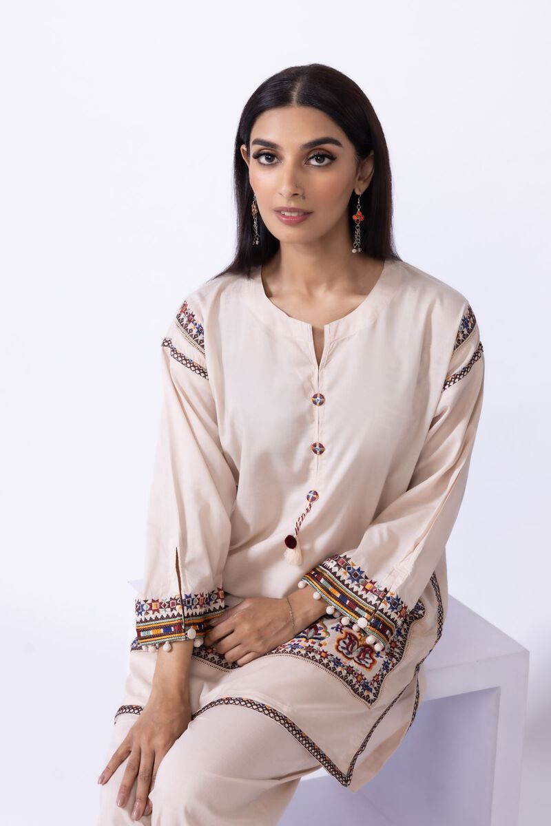 Embroidered | Cambric | Kurta | GBP 12.50