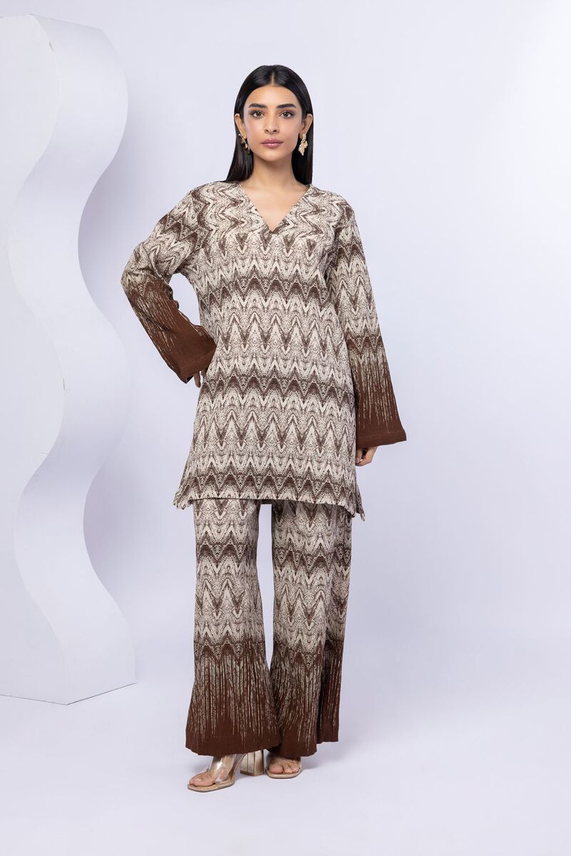 Printed | Ripple Crinkle | 2 Piece Co-ord Set | GBP 12.50