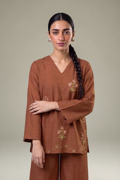 Embroidered | Light Khaddar | Short Embroidered Kurta | GBP 30.00