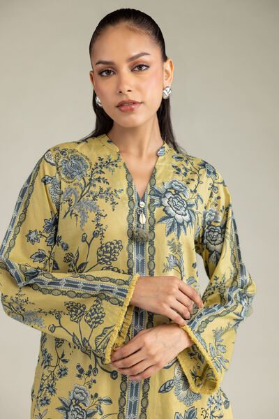 Printed | Cambric | Short V-Neck Kurta | GBP 30.00