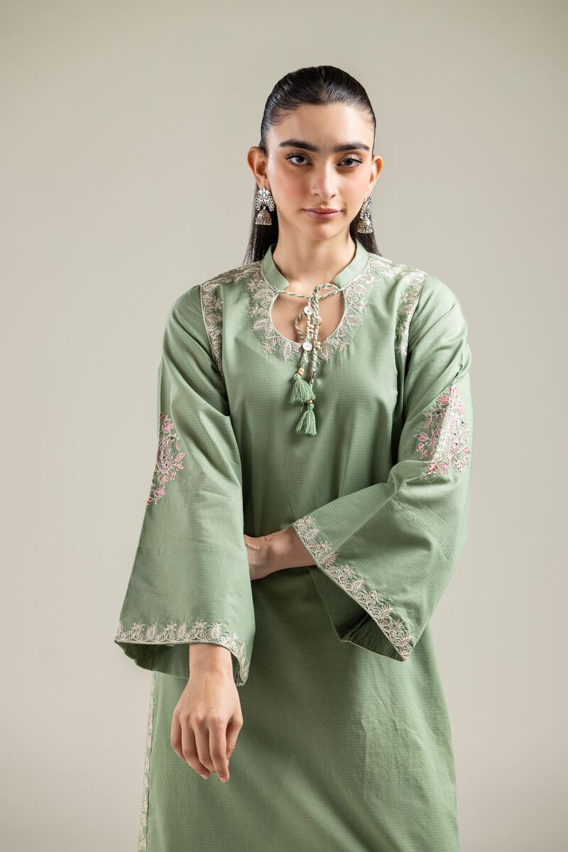 Floral Embroidered Kurta view 2