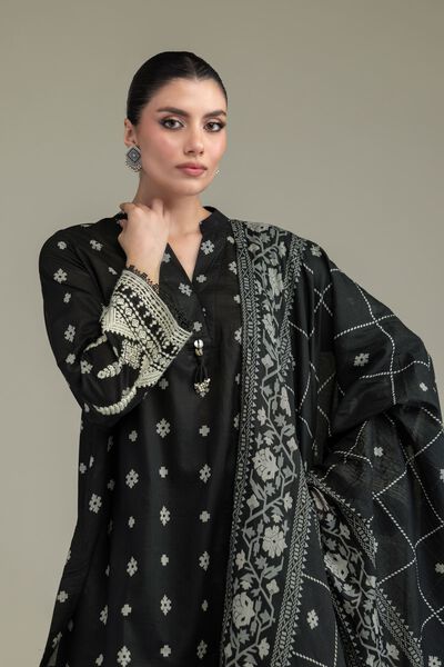 Embroidered | Lawn | Black Lawn Dupatta | GBP 15.00