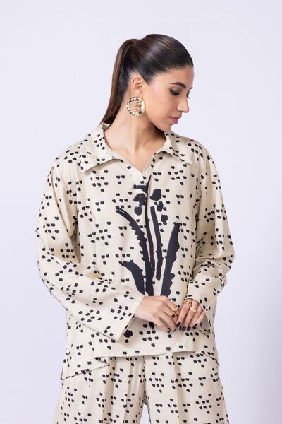Printed | Dull Raw Silk | Blouse | GBP 30.00