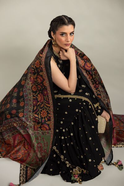 Embroidered | Raw Silk | 3-Piece Co-ord Set | GBP 155.00