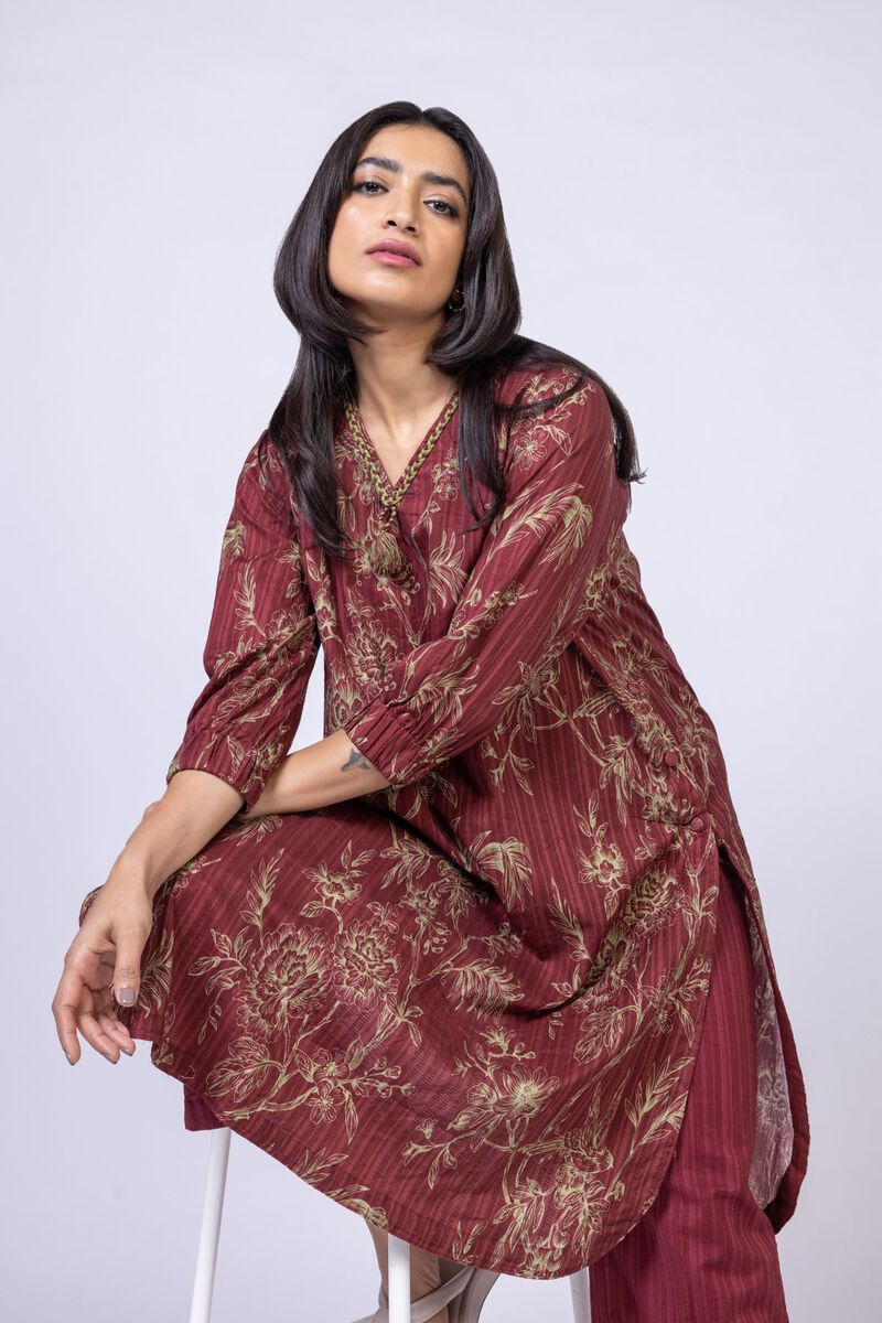 Printed | Textured Stretch | Kurta | null