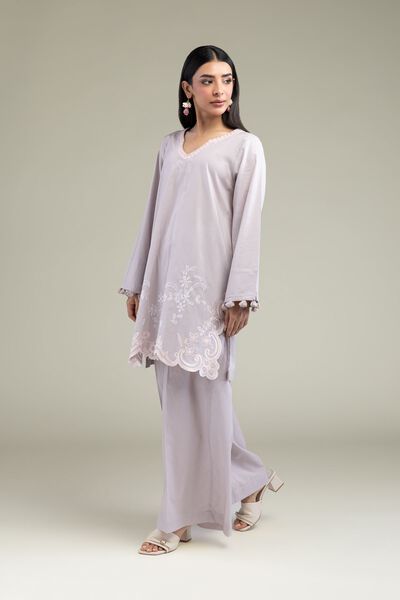 Embroidered | Cambric | Summer Solid Pants | GBP 15.00