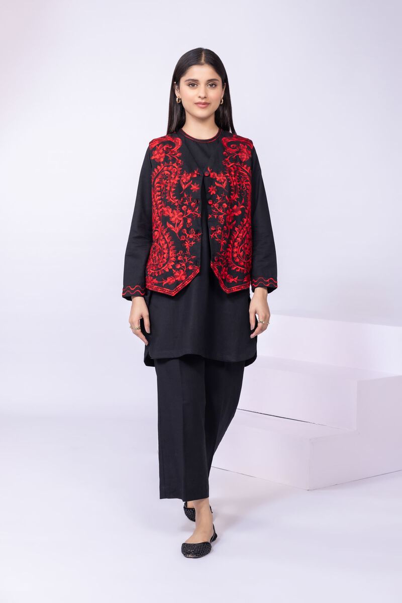 Printed | Khaddar | Waistcoat | null