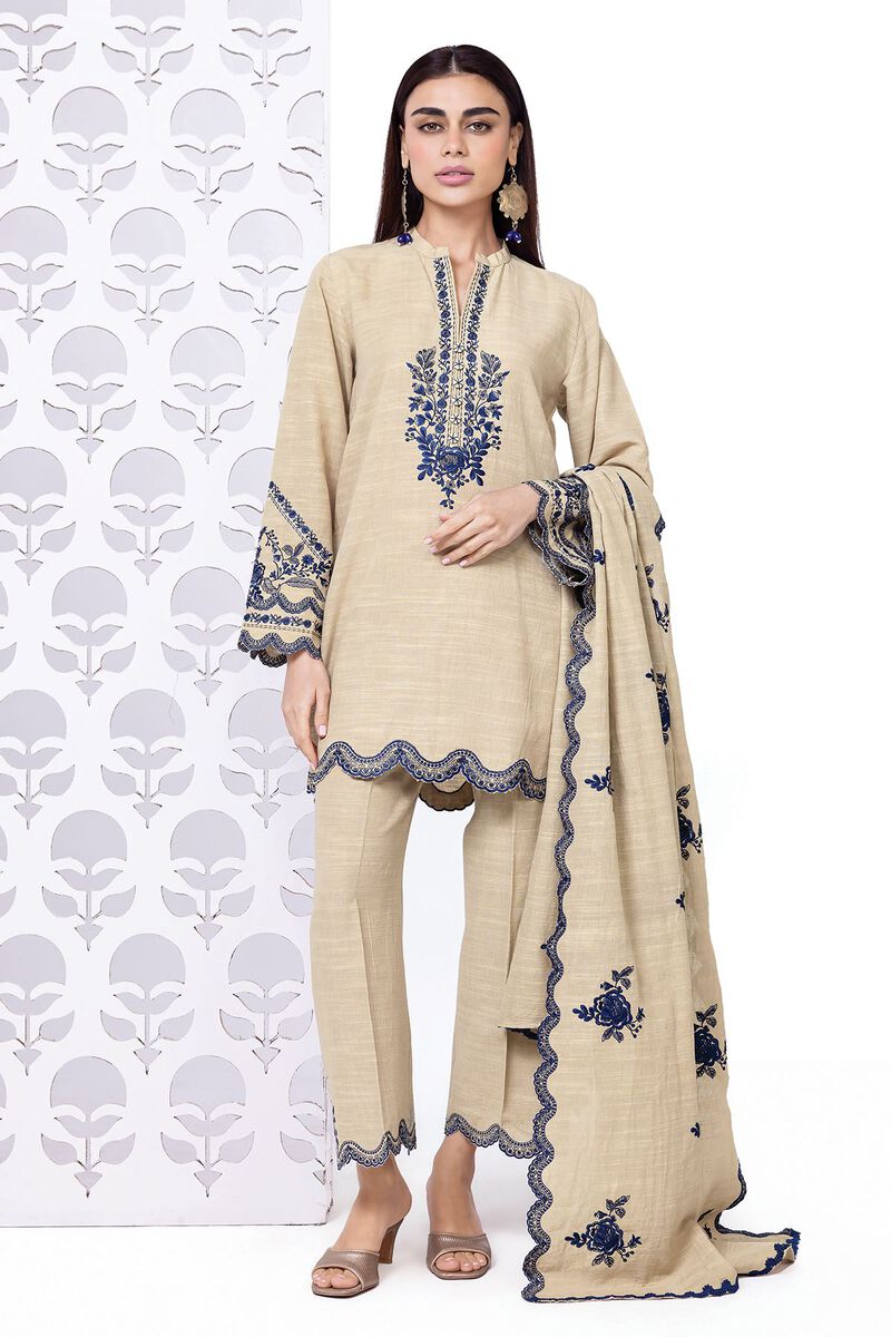 Embroidered | Khaddar | Fabrics 3 Piece | null