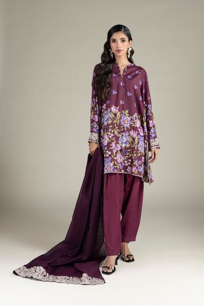 Embroidered | Raw Silk | Fabrics 2 Piece | Top and Bottom | GBP 50.00