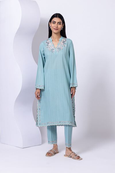 Embroidered | Leno | Kurta | GBP 15.00