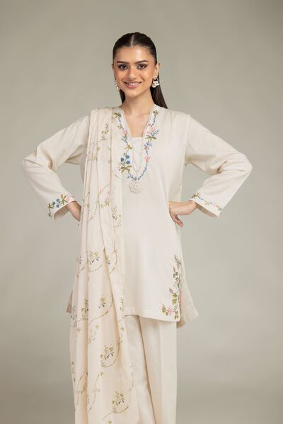 Embroidered | Cotton Net | Cotton Net Dupatta | GBP 15.00