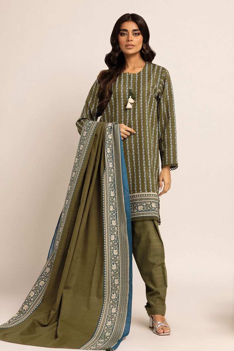 Printed | Light Khaddar | Fabrics 3 Piece | null