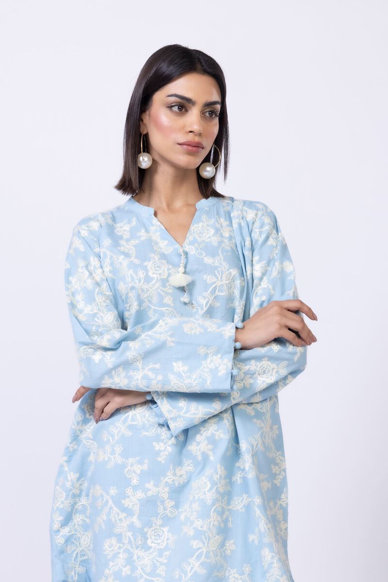 Embroidered | Crosshatch Poplin | Kurta | null