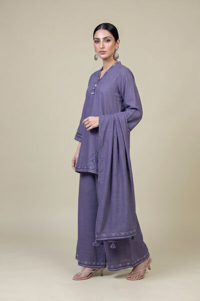 Embroidered | Light Khaddar | Solid Khaddar Pants | GBP 40.00