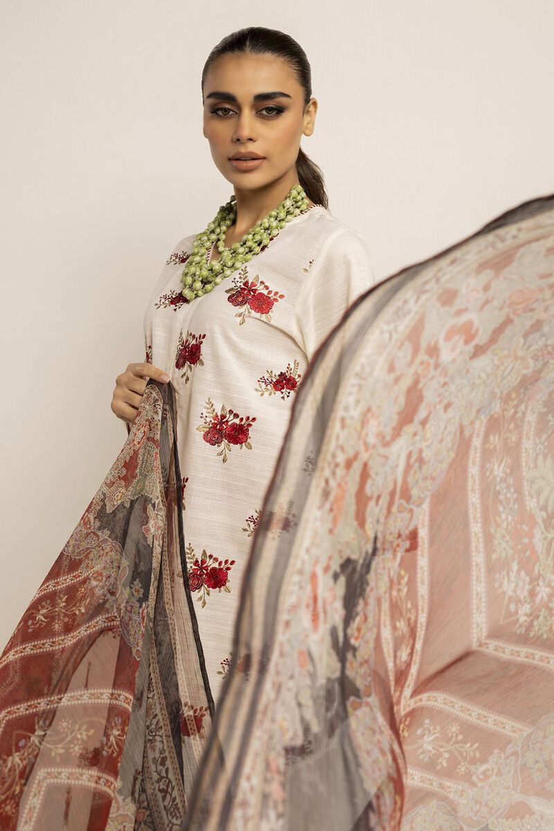 Embroidered | Crosshatch | Fabrics 3 Piece | null
