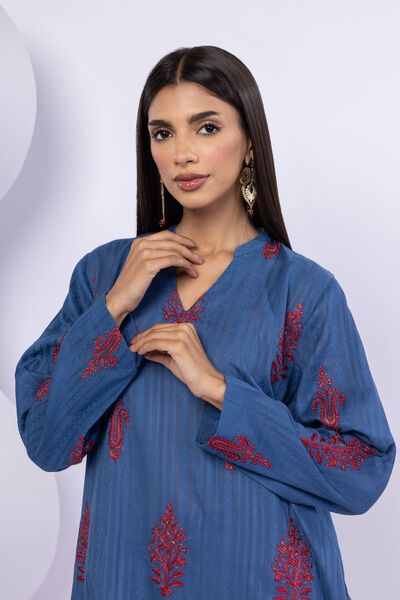 Embroidered | Leno | Kurta | GBP 9.00