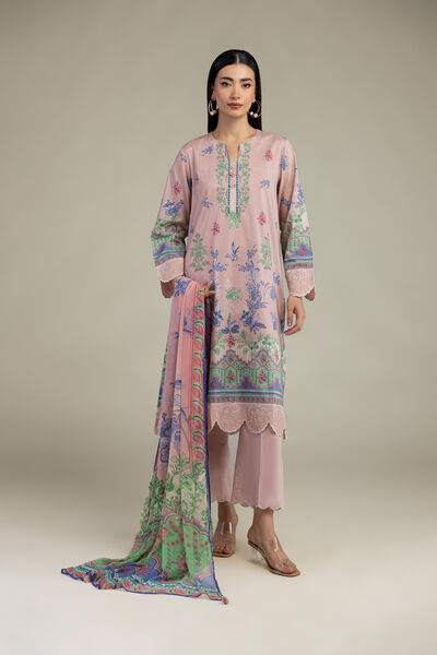 Embroidered | Cambric | Fabrics 3 Piece | GBP 50.00