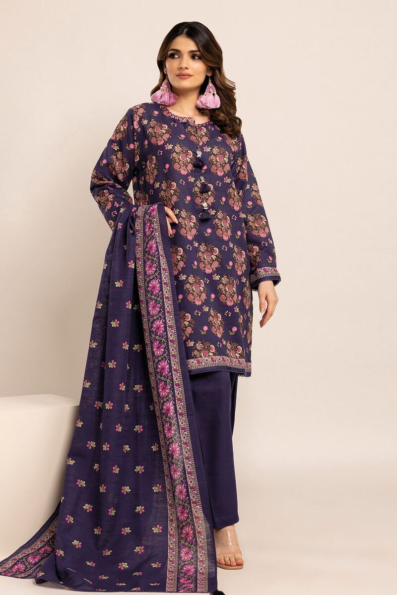 Printed | Light Khaddar | Fabrics 3 Piece | null