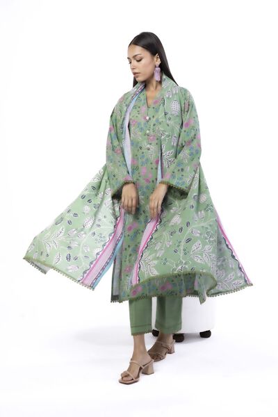 Printed | Khaddar | Tailored 3 Piece | GBP 40.00