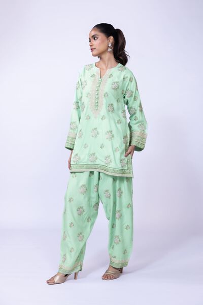 Embroidered | Russian Raw Silk | Shalwar | GBP 12.00