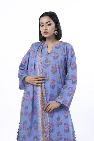 Printed | Cotton | Tailored 3 Piece | GBP 40.00
