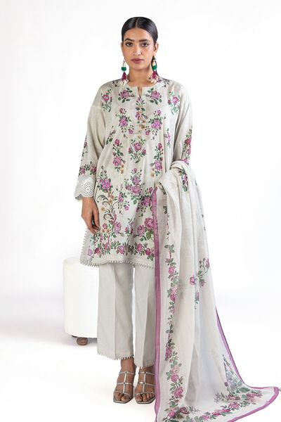 Embroidered | Lawn | Fabrics 3 Piece | GBP 17.50