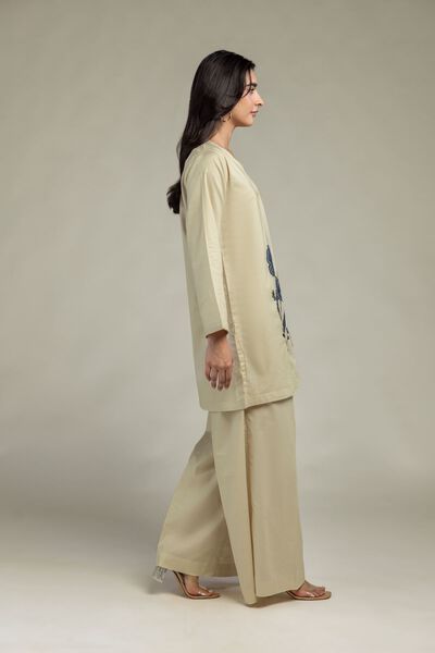 Cambric | Beige Solid Pants | GBP 25.00