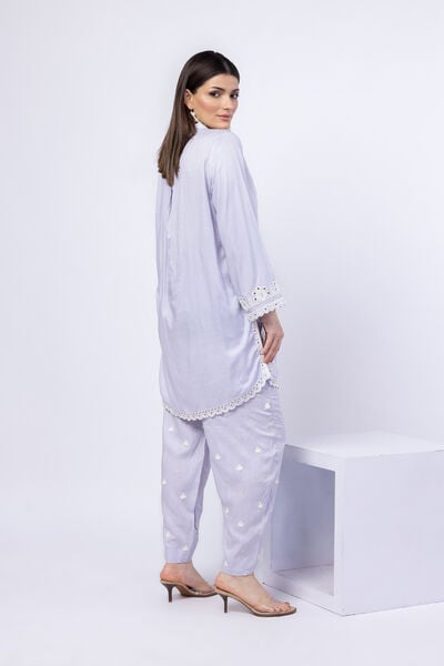 Embroidered | Crosshatch Raw Silk | Shalwar | GBP 20.00