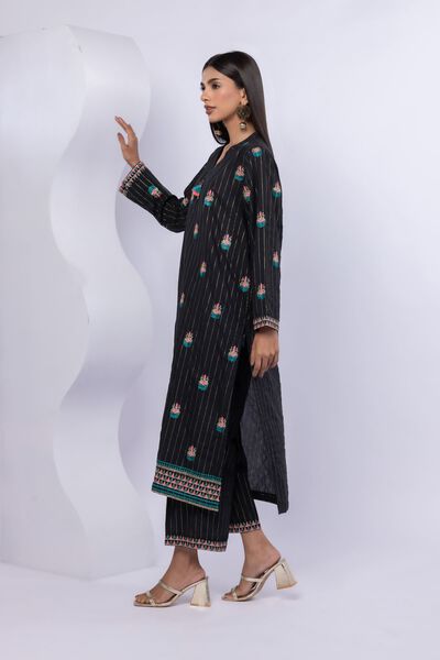 Embroidered | Lurex Stripes | Pants | GBP 15.00