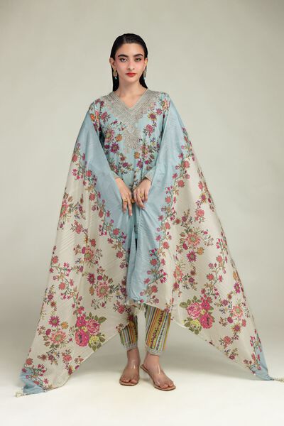 Embroidered | Raw Silk | Raw Silk Shalwar | GBP 25.00
