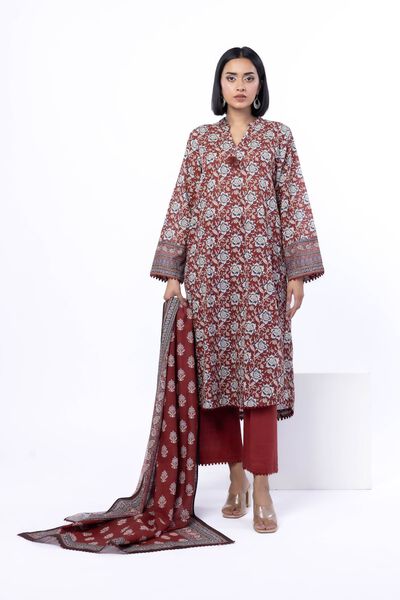 Printed | Textured Cotton | Tailored 3 Piece | GBP 40.00