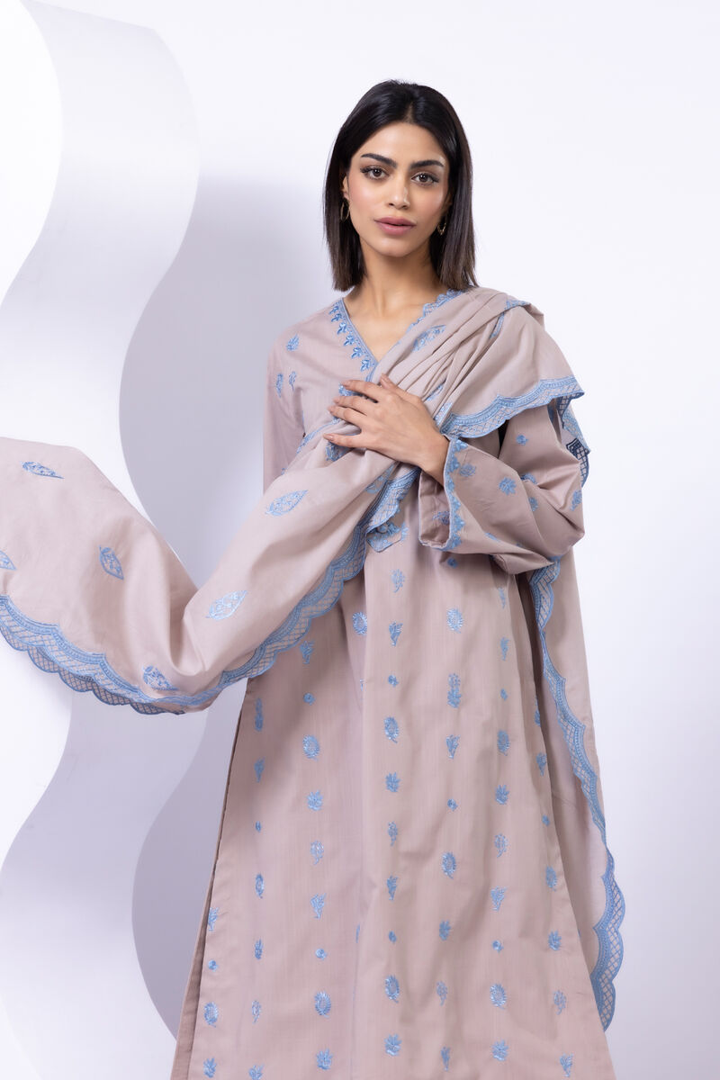 Embroidered | Slub lawn | Dupatta | null