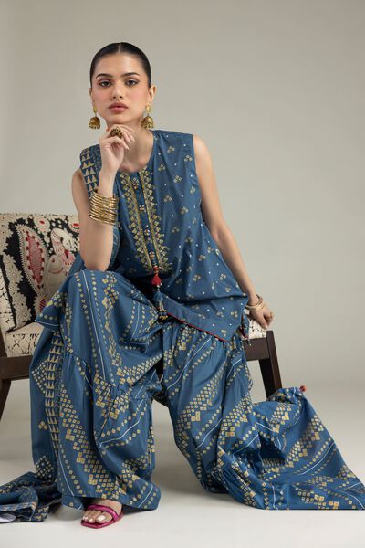 Embroidered | Cambric | 2 Piece Co-ord Set | Top and Bottom | GBP 80.00