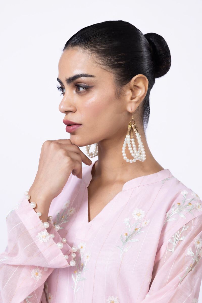 Embroidered | Cotton Zari Organza | Kurta | GBP 20.00