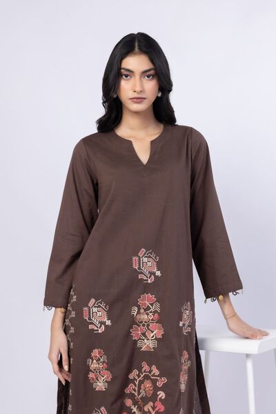 Embroidered | Crosshatch Poplin | Kurta | GBP 30.00