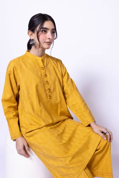 Dyed | Jacquard | Kurta | GBP 25.00