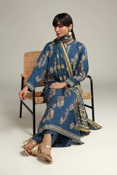 Printed | Cambric | Three-Piece Tailored Set | GBP 95.00