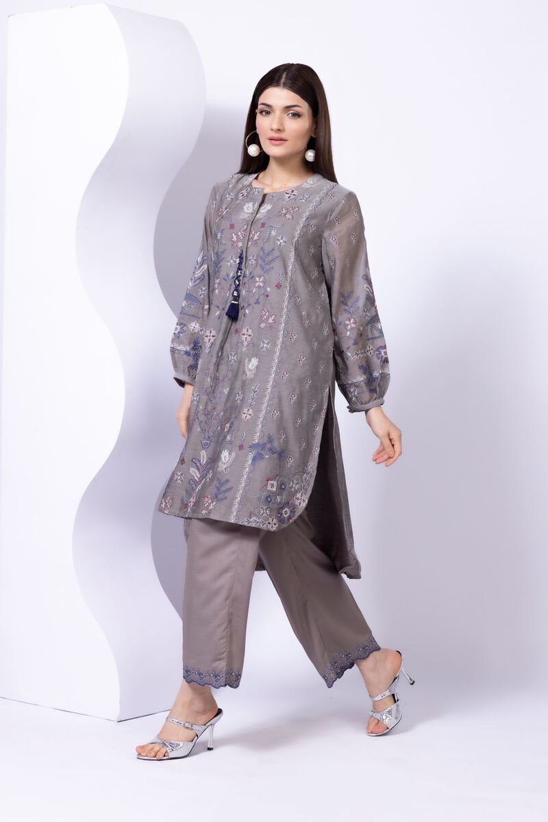 Embroidered | Paper Silk | Kurta | GBP 50.00