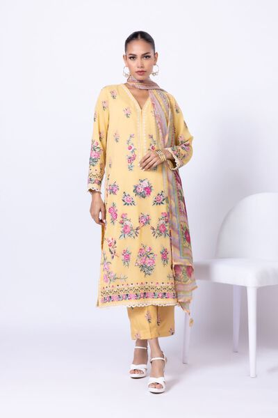 Embroidered | Polyester Crinkle Chiffon | Kurta | GBP 24.00